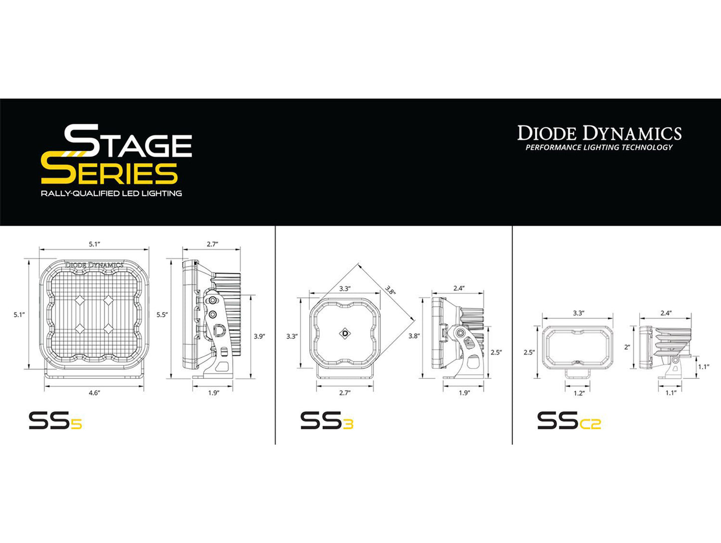 Diode Dynamics SSC2 Ditch Light Kit - 22-25 Toyota Tundra