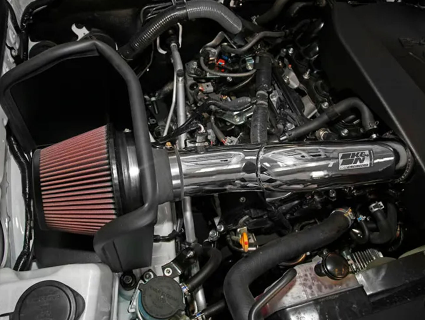 K&N High Flow Cold Air Intake System w/ Aluminum Arm - 16-23 Tacoma 3.5L V6