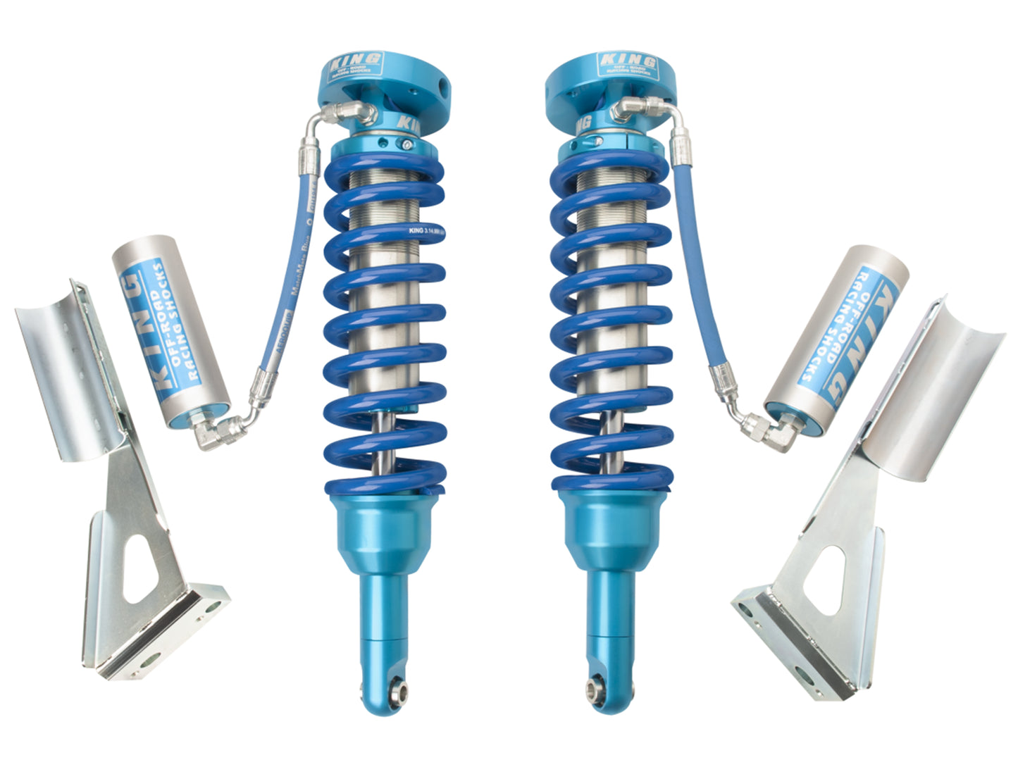 King Shocks 0-2" Front 2.5 Remote Reservoir Coilover Pair - 16-23 Tacoma