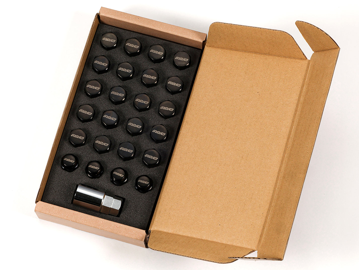 Rays 19 Hex L33 Lugnut And Lock Set for 6H - M14x1.5