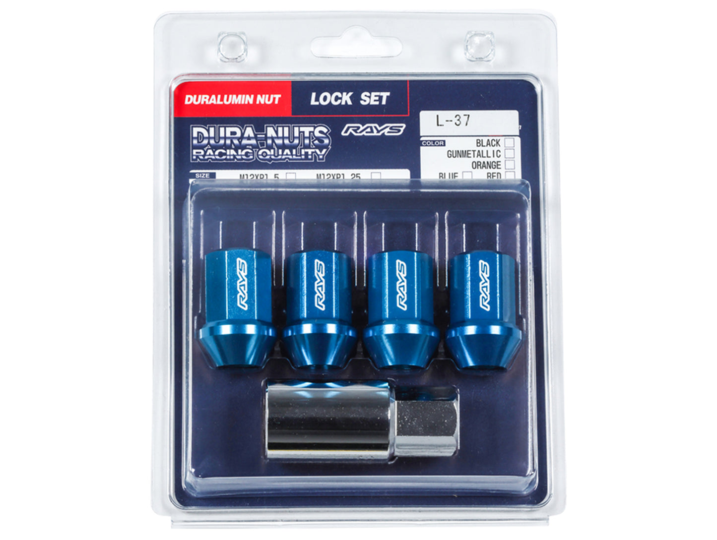 Rays L37 Dura Nut 4-Piece Lock Set - 12x1.5
