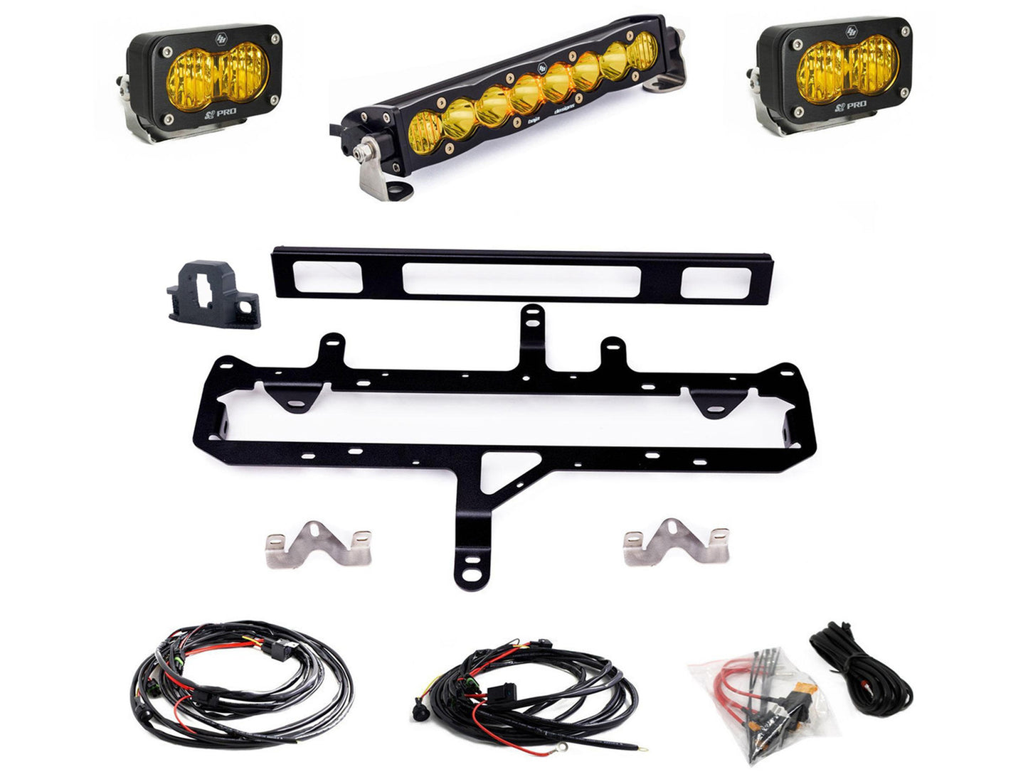 Baja Designs S8 10-inch/S2 Pro Grille Conversion Light Kit - 2024+ Tacoma TRD Pro