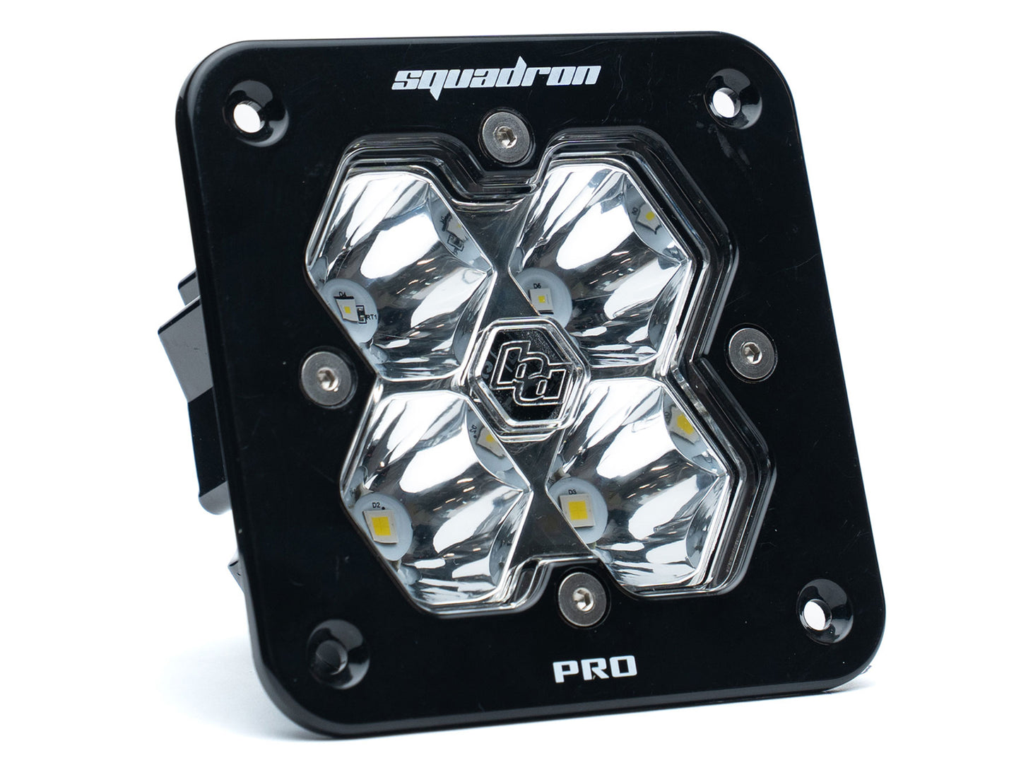 Baja Designs Squadron 2.0 Pro Black Flush Mount LED Auxiliary Light Pod - Universal