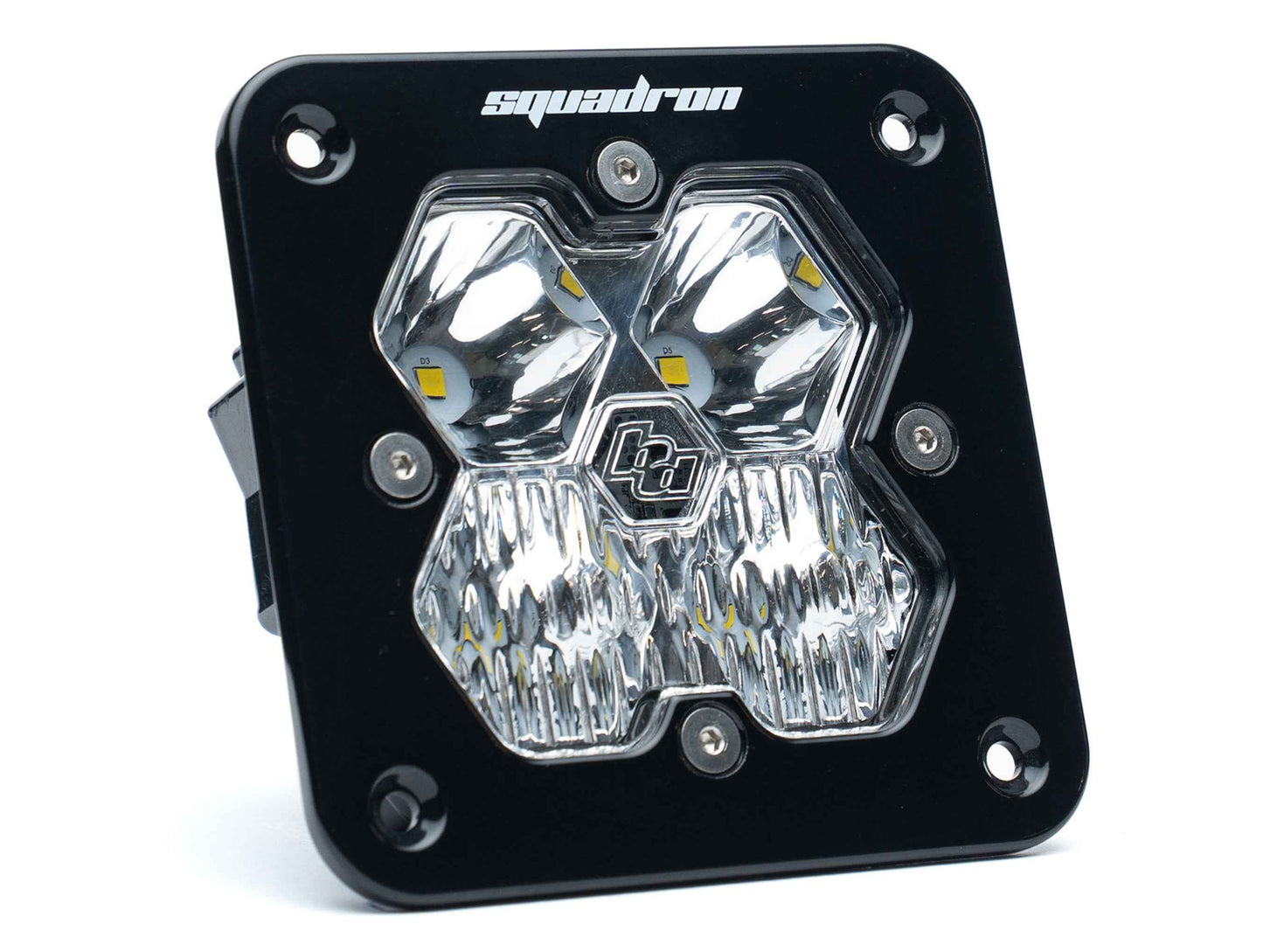 Baja Designs Squadron 2.0 Sport Black Flush Mount LED Auxiliary Light Pod - Universal