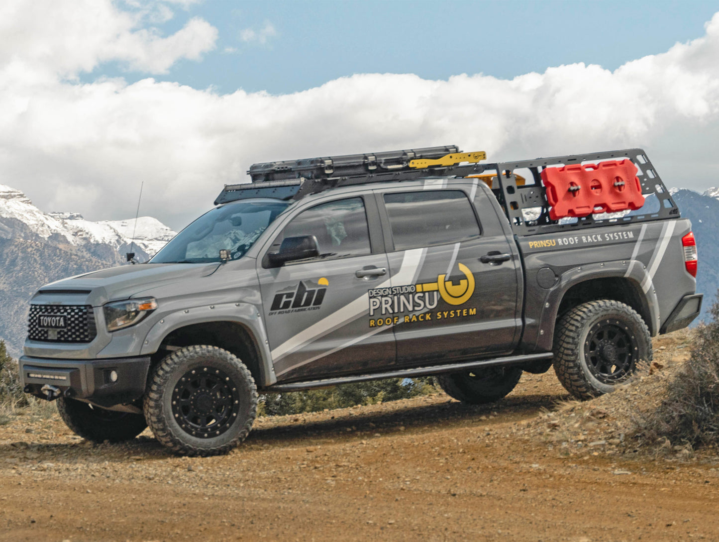 CBI Offroad Fab Roof Rack Height Bed Rack - 07-21 Toyota Tundra