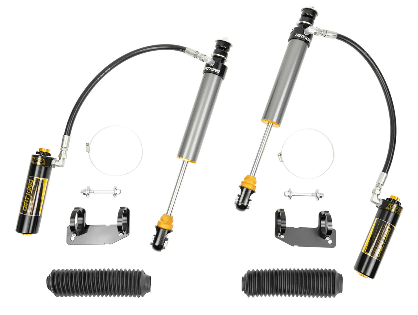 Dirt King 2.5 Smooth Body Shocks | DCA Remote Reservoir - 03-24 4Runner / 07-14 FJ Cruiser / 03-09 Lexus GX470 / 10-23 GX460