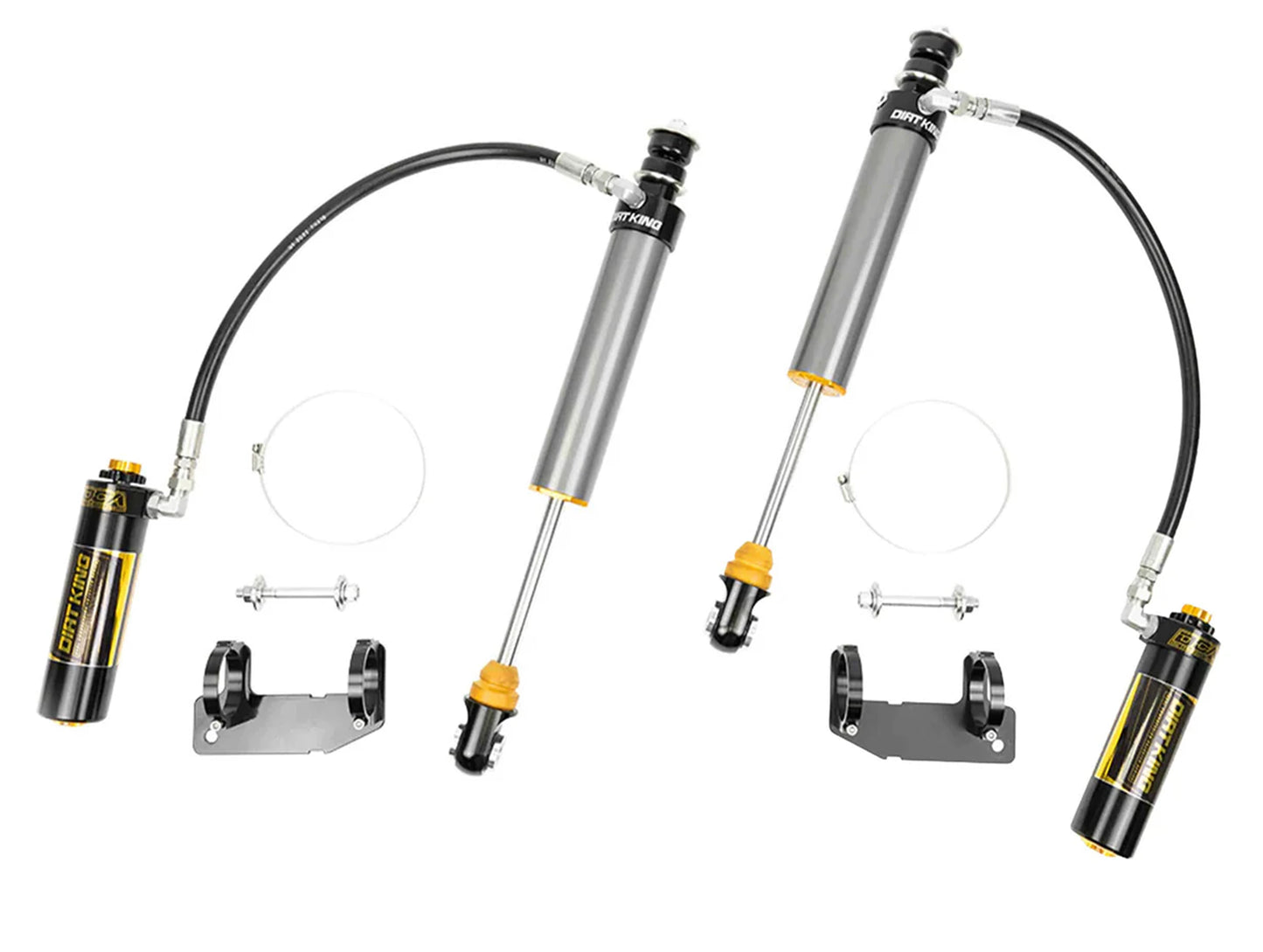 Dirt King 2.5 Smooth Body Shocks | DCA Remote Reservoir - 03-24 4Runner / 07-14 FJ Cruiser / 03-09 Lexus GX470 / 10-23 GX460