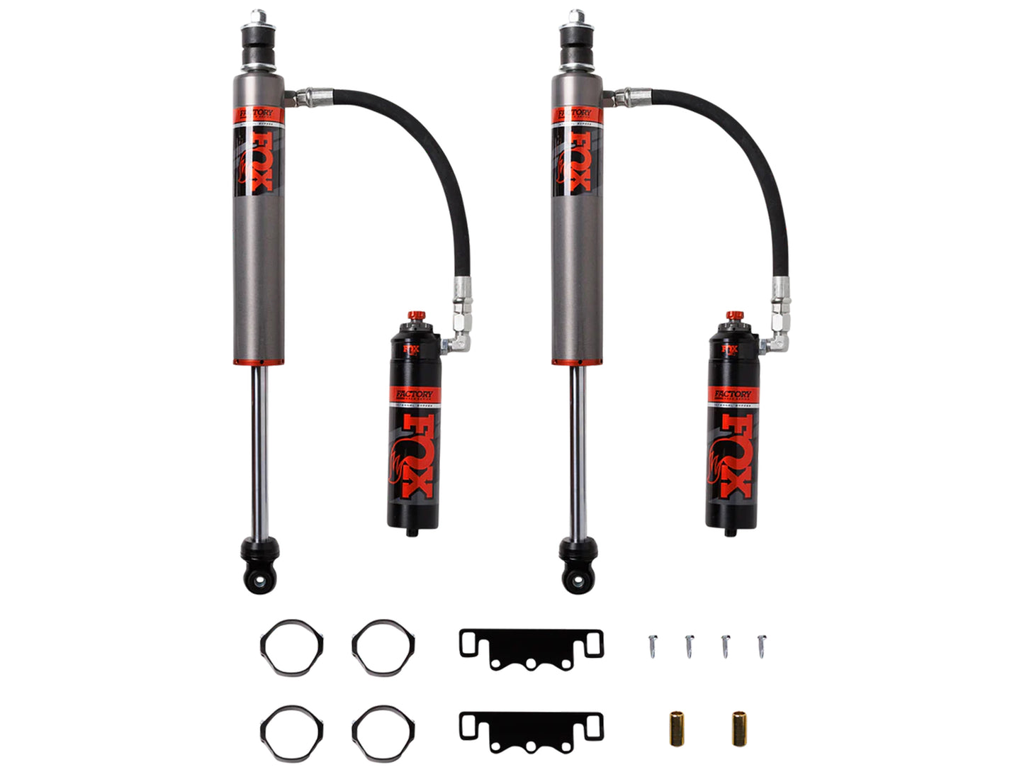 FOX 2.5 Factory Race Series Internal Bypass Reservoir Adjustable Rear Shocks - 05-23 Tacoma
