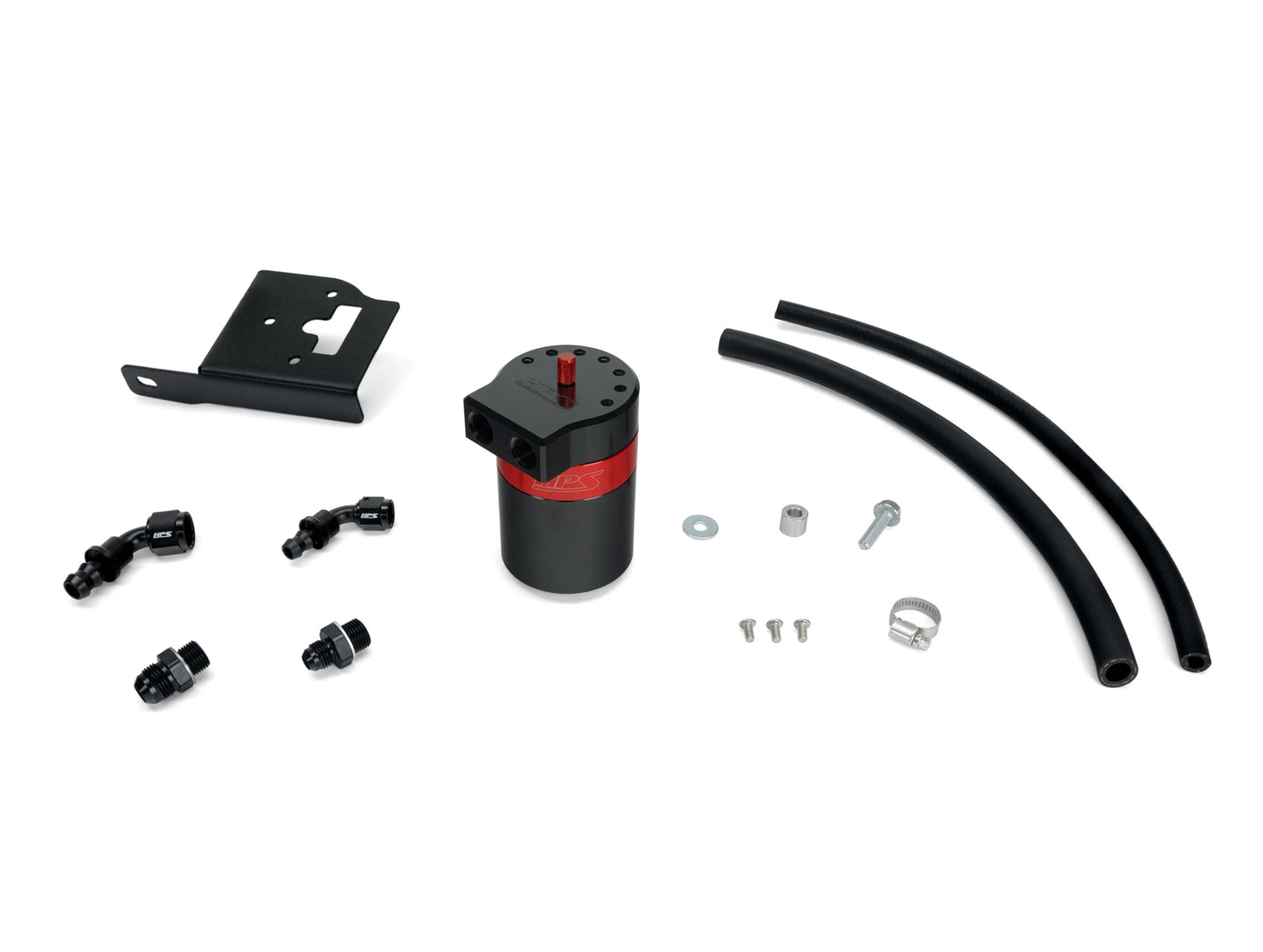HPS Performance Aluminum Oil Catch Can Kit - 07-21 Tundra / 08-22 Sequoia