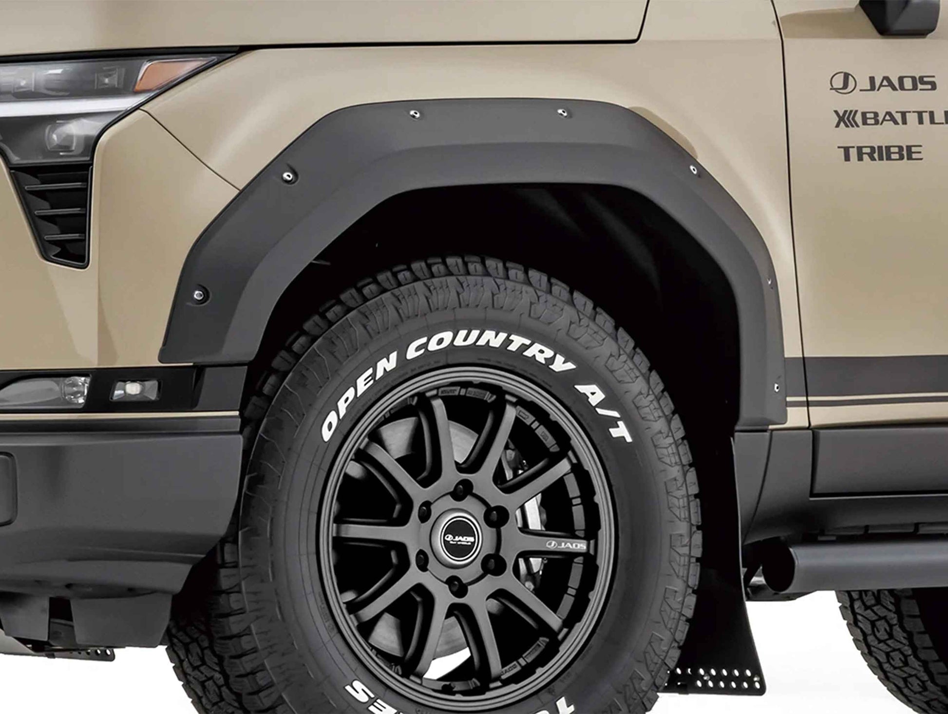 Jaos Fender Garnish Type X 9mm Matte Black - 24+ GX550 Overtrail
