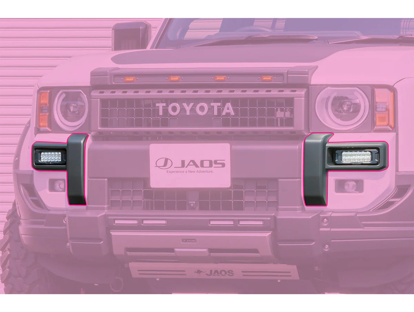Jaos Front Bumper Corner Garnish - 24+ Land Cruiser