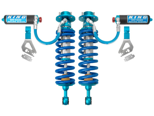 King Shocks 0-2" Front 2.5 Adjustable Remote Reservoir Coilover Pair - 22+ Tundra