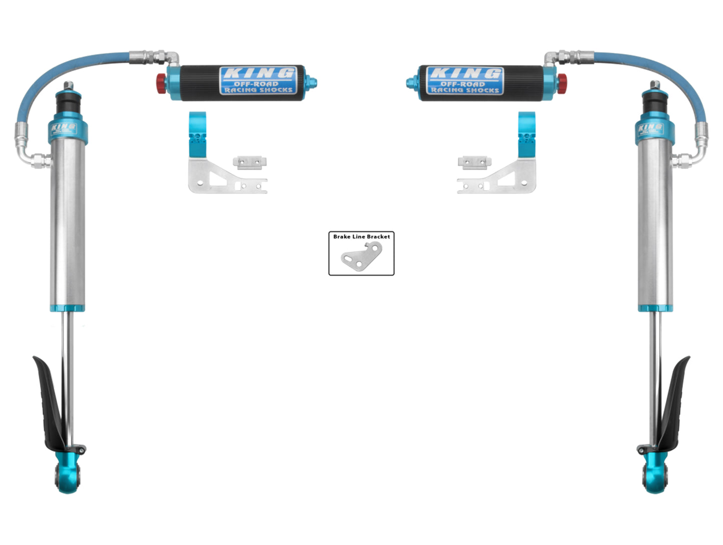 King Shocks Rear 2.5 Adjustable Remote Reservoir Shock Pair - 25+ 4Runner / 24+ Land Cruiser / 24+ GX550