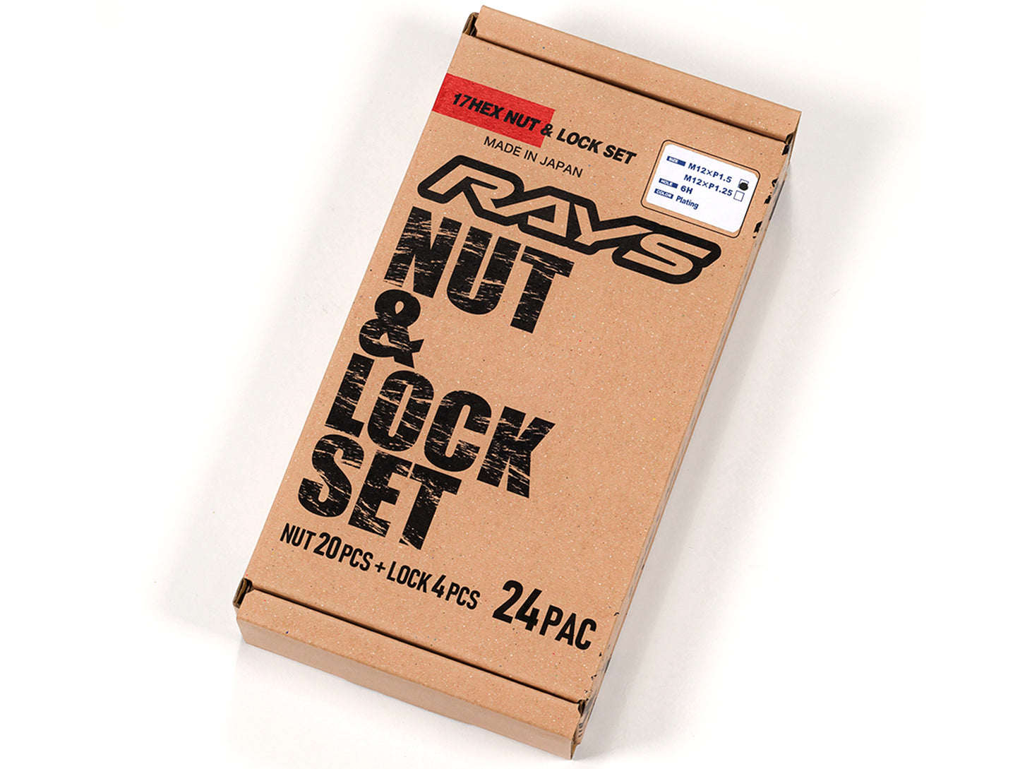 Rays 17 Hex L31 Lugnut And Lock Set for 6H - M12x1.5