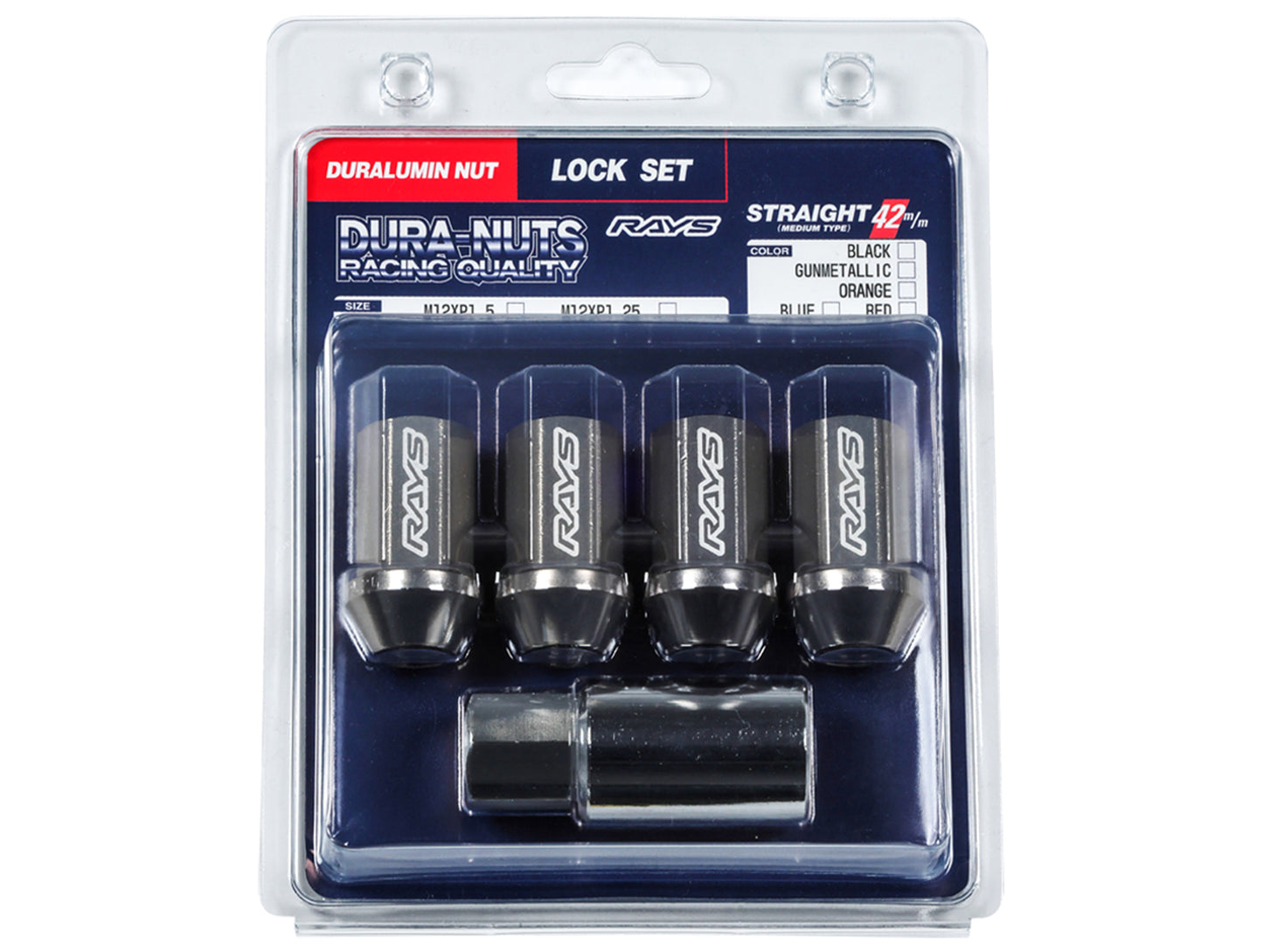 Rays L42 Dura Nut 4-Piece Lock Set