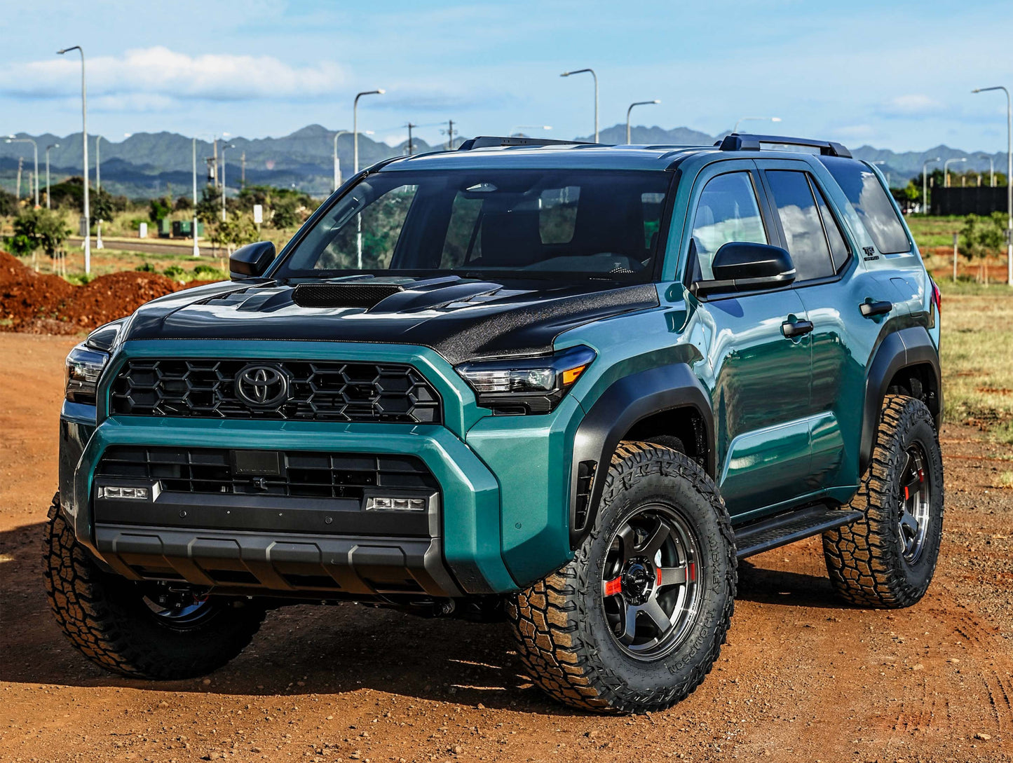 Seibon TS-Style Carbon Fiber Hood - 24-25 Toyota Tacoma / 25 Toyota 4Runner