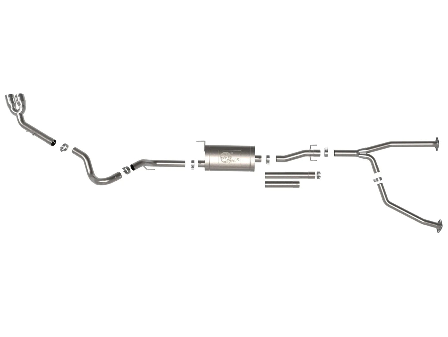 aFe Power Vulcan Series 2-1/2in to 3in 304 Stainless Steel Cat-Back Exhaust System - 22+ Tundra